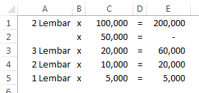 Menambahkan Teks Lembar Pada Form Stok Kas Secara Otomatis Dalam Excel